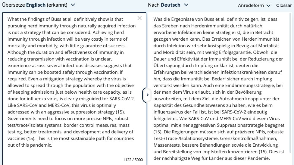 Herdenimmunität durch natürliche Durchseuchung ist keine Option– aktuelle Auswertung der #COVID19 Epidemie in Manaus🇧🇷 zeigt, wie brutal das Virus wütet, wenn kaum Maßnahmen ergriffen werden. Aus dem Kommentar zur Studie (science.sciencemag.org/content/371/65…), übersetzt vie <a href="/DeepLcom/">DeepL</a> ⬇️

1/3
