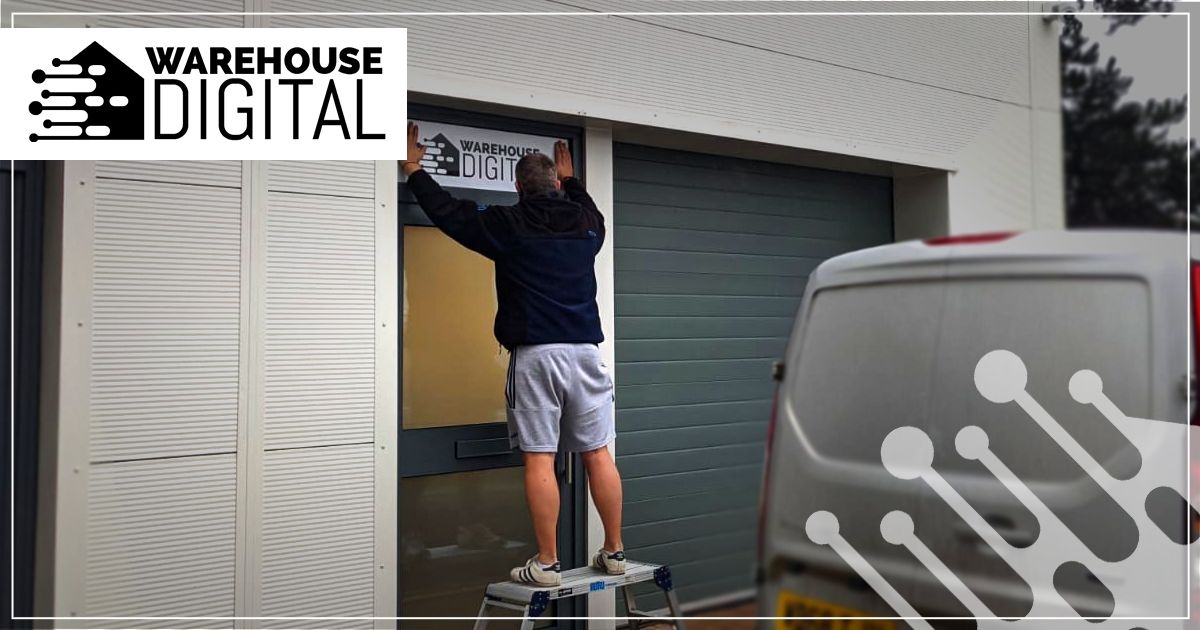 warehse_digital's tweet photo. Happy Friday! It's all becoming a bit real now! 
Thanks to Iain at N-Gage Graphic Solutions for the sign! 😁 https://t.co/ljYod4gNJx