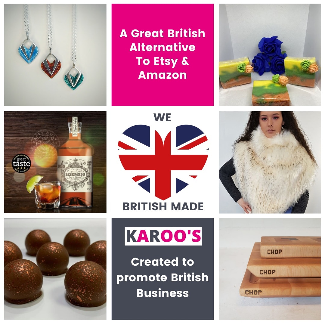It's time to celebrate 🍾 British products 🇬🇧

karoos.co.uk created especially for British businesses 

Buy &amp; sell on karoo's the UK's largest British Marketplace, shop from 1000's of amazing products

#British #amazon #etsyshop #handmade #jewellery #foodie #alcohol