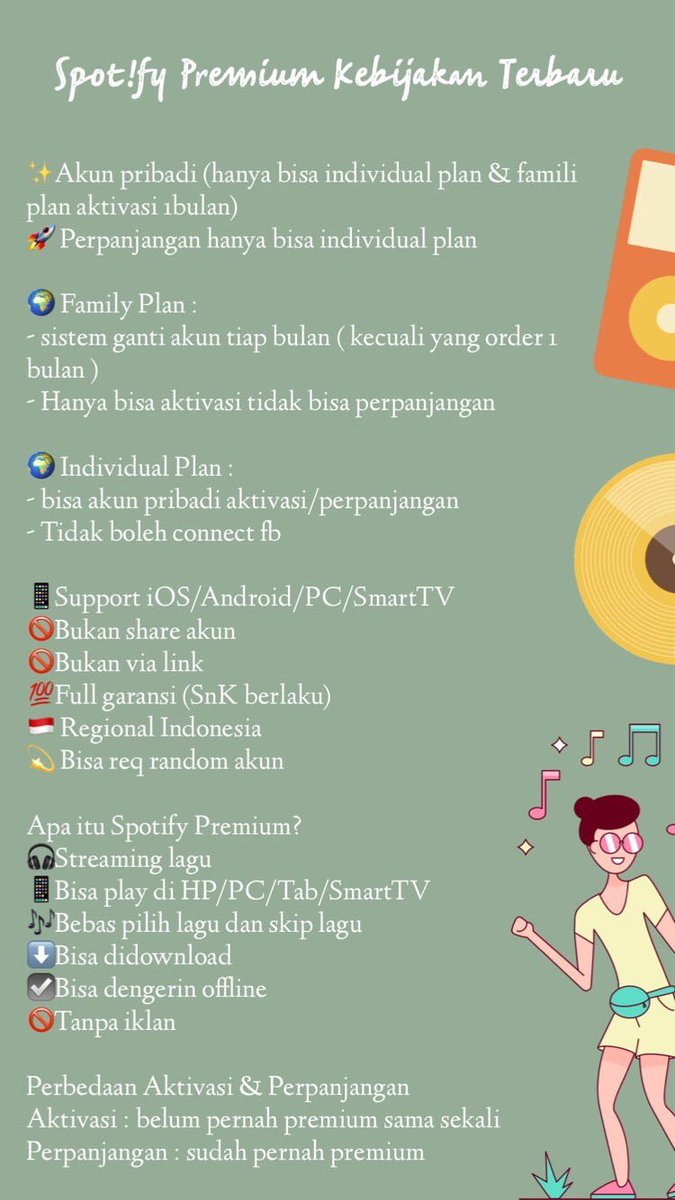 gryappstore's tweet photo. 🦙Spotify Harga terbaru januari 2021🦙 https://t.co/h4LeMreBDu