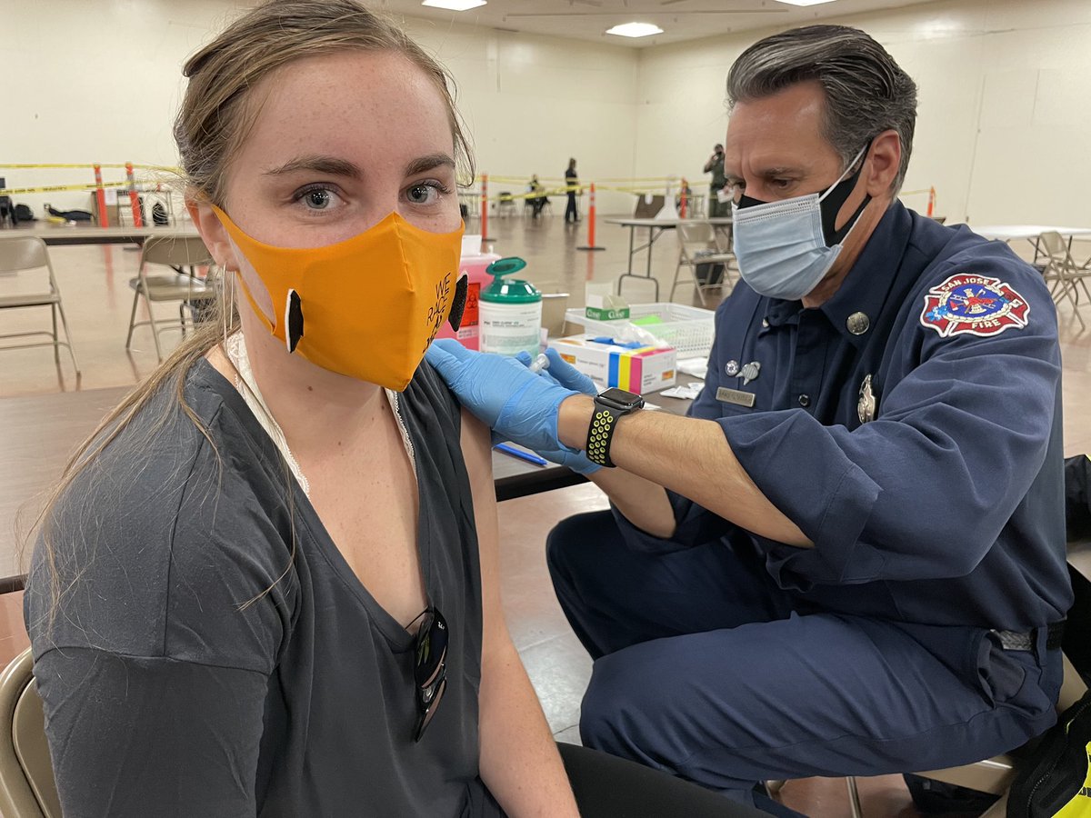 Kate Swanborg (@kateswanborg) on Twitter photo Today our daughter, Hannah, was vaccinated for COVID-19! She works as an EMT - often virus patients - as she finishes pre-med studies. Thank God for the blessing of scientists, nurses, doctors, and all first responders. (Her <a href="/LandoNorris/">Lando Norris</a> mask will help too!) Today our daughter, Hannah, was vaccinated for COVID-19! She works as an EMT - often virus patients - as she finishes pre-med studies. Thank God for the blessing of scientists, nurses, doctors, and all first responders. (Her <a href="/LandoNorris/">Lando Norris</a> mask will help too!)