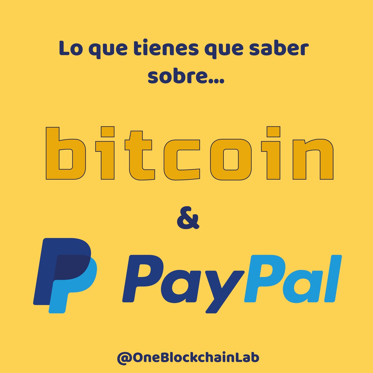 Oneblockchainl1's tweet photo. ➡️Lo que tienes que saber sobre #Bitcoin &amp; #Paypal https://t.co/bqda8vXcP4

#BTC  #OBL #Oneblockchainlab #payments #cripto #blockchain #technology https://t.co/rPpWAAPu8p