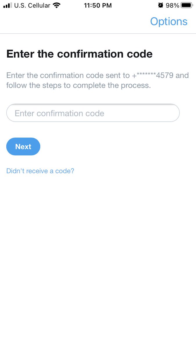0LD45s's tweet photo. @SchleefSchtew only way to get back in is if they send me a confirmation code but i havent gotten a single one. ive tried using my brothers number and my moms number and it doesnt work for them either so im fucked till they review my appeal but who knows how long that will take :/ https://t.co/agtyvey3Z7