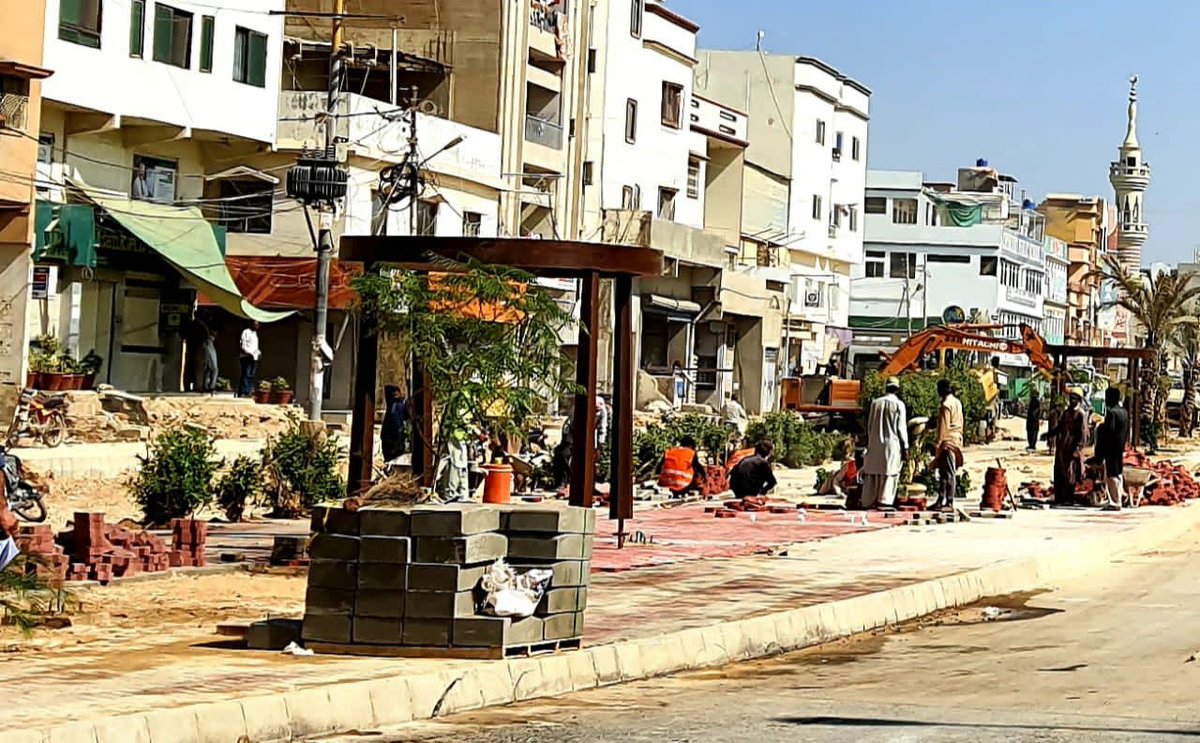 murtazawahab1's tweet photo. Development work by #SindhGovt is almost complete in the Malir Saudabad area under the #Karachi Neighbourhood Improvement Project. This is going to be the 3rd open urban space developed under the KNIP initiative after Old City Area &amp; Korangi-Ibrahim Hyderi https://t.co/yVuBNC1A2y