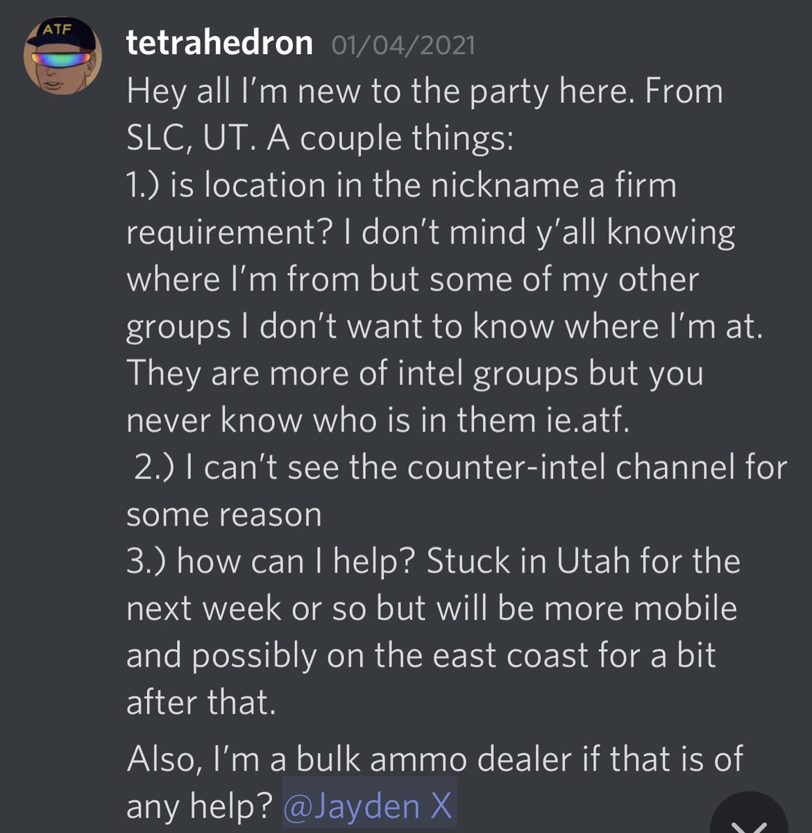 User tetrahedron is a bulk ammo dealer that would like to help.