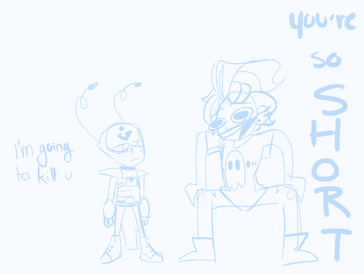 InZadr's tweet photo. Original caption:
sometimes i think about how much taller my zim is from other zims and its really funny

this zim belongs to sweetbabyrayray (Tumblr/Insta)
#iz #InvaderZim #fanart https://t.co/tkVP4Lhq3n