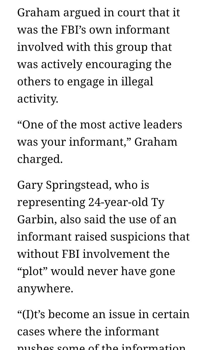 25. So, the F6I is basing their warning threat for Jan 17 on the Boogaloo activity in the kidnapping in which THEIR own informant was encouraging the others to participate in? Isnt that entrapment?