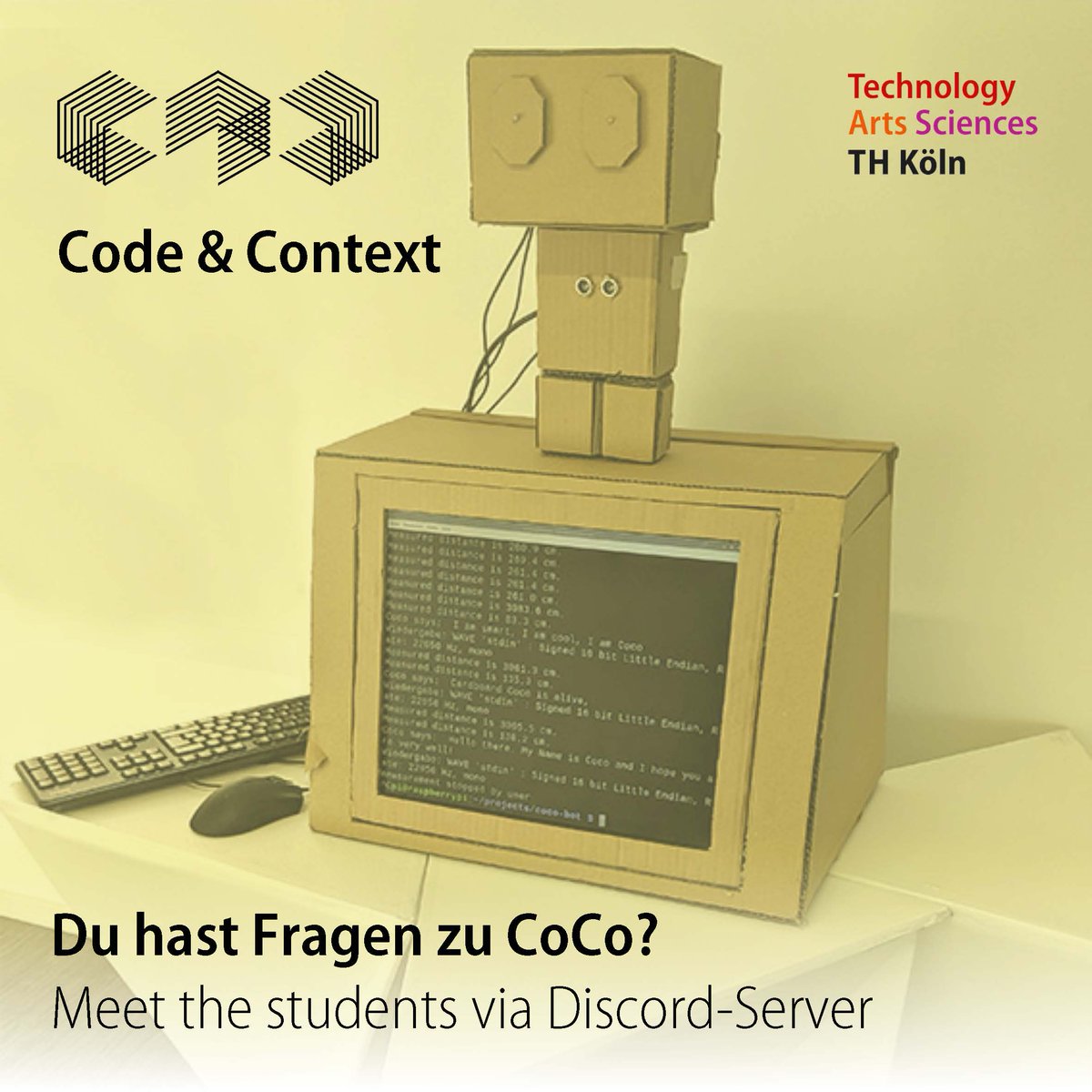 codeandcontext's tweet image. Fragen zum Studiengang? Schreibt unseren Studierenden über den Discord-Server, jederzeit:
discordapp.com/invite/VPrTtRb
⁣#codeandcontext #coco #studieren #design #coding #thkoeln #koeln #cologne #info #studieninfo #studium #bachelorstudiengang #bewerben #bewerbung #studierennrw #abi