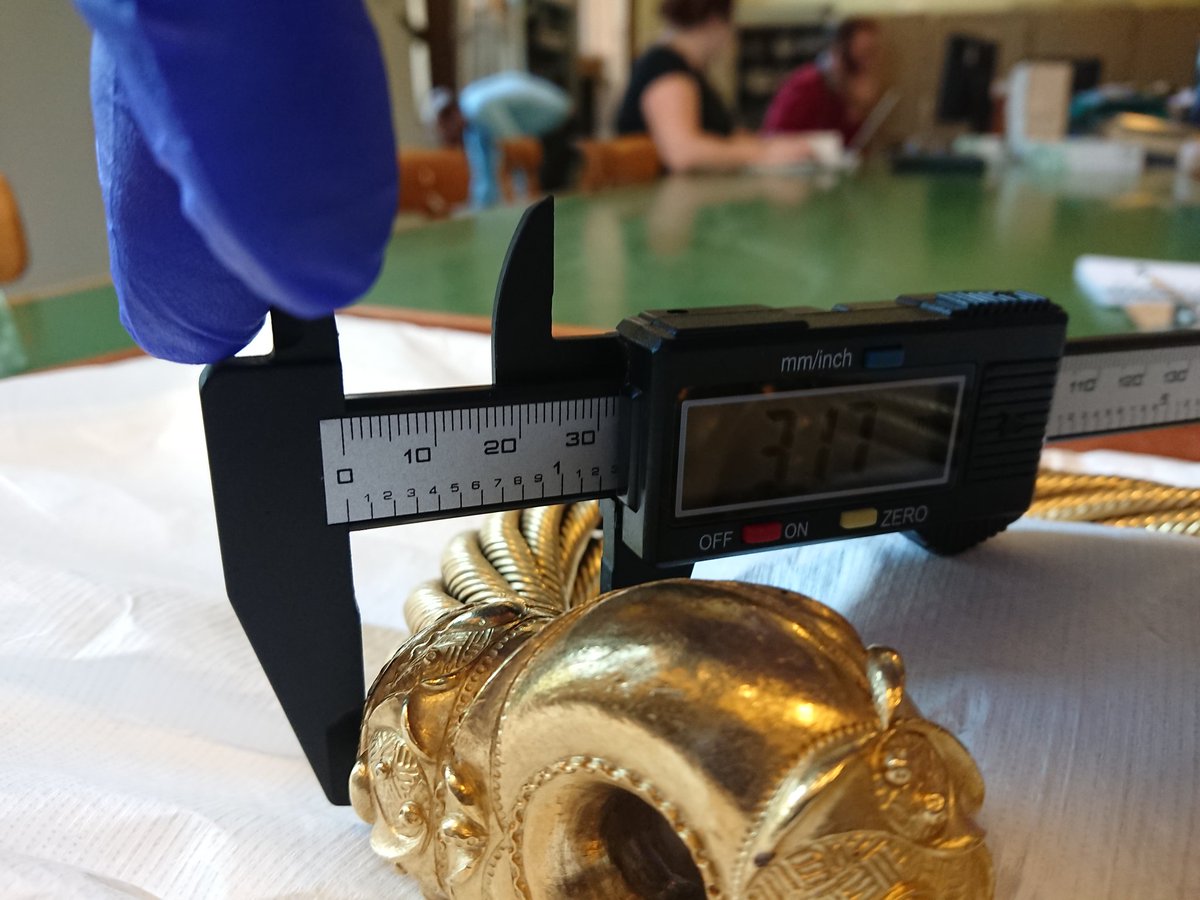 ...except they weren't.When we started looking at torcs we discovered most had not been closely examined.Yes, various scientific techniques had been applied to them, but if you wanted to know their measurements + even in some cases, their weight, this had yet to be recorded.