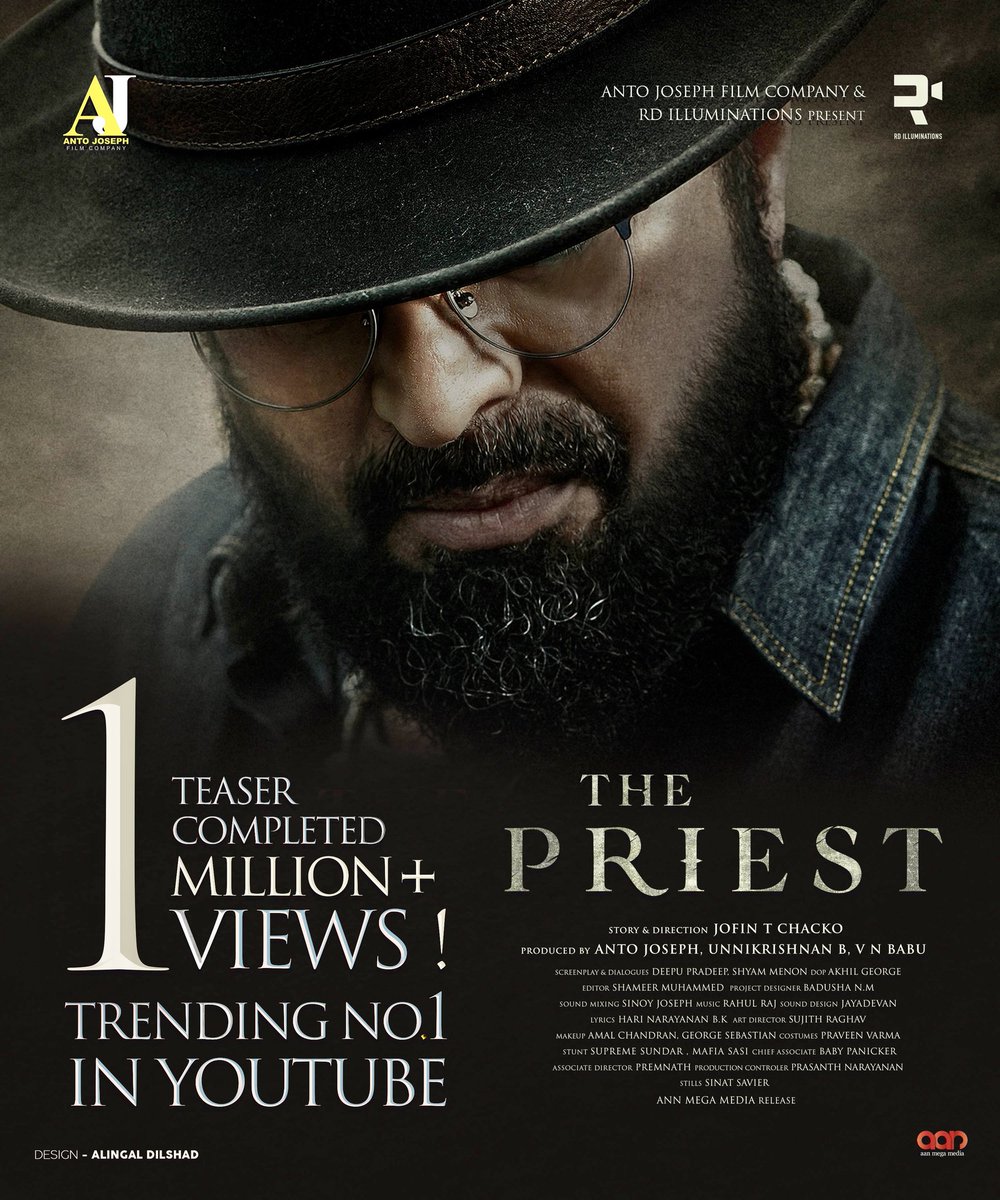mammukka's tweet photo. Trending No.1 In YouTube 
Watch :: https://t.co/TIXUD74V1L
#ThePriestTeaser #Mammootty https://t.co/kQ1iRQrg6g