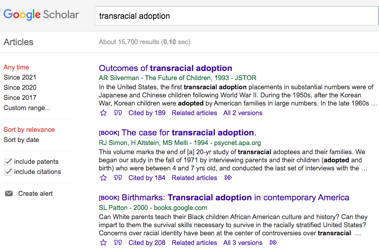 also like. finding stuff on ggl scholar isnt hard. again, about 50+ years of research on how race affects adoption.