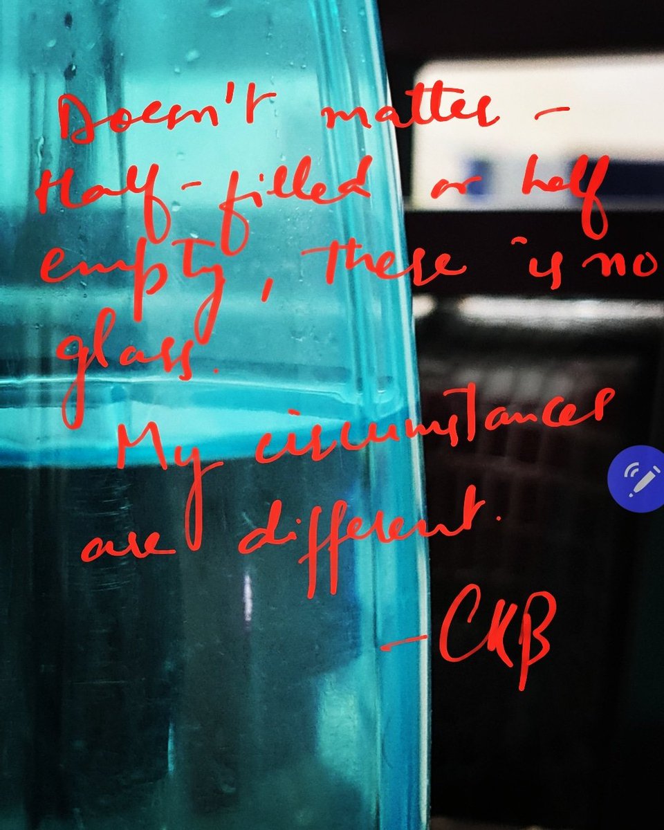chiteshbhat's tweet photo. Doesn't matter - half-full or half-empty, there is no #glass. 
My #circumstances are different. 
#RealPeopleNoIVRs https://t.co/vsVx1fVLhl
