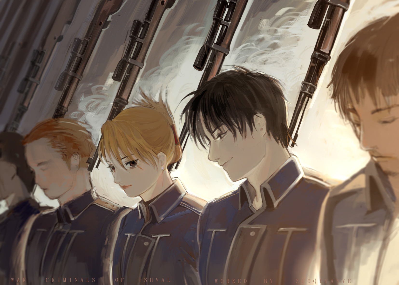 左旗 Zqer 战争罪犯 Fma Fullmetalalchemist Royai Roymustang Rizahawkeye 鋼の錬金術師 ロイアイ リザ ホークアイ ロイ マスタング Illustration Digitalart Fanart T Co Qi8rd4lmxg Twitter