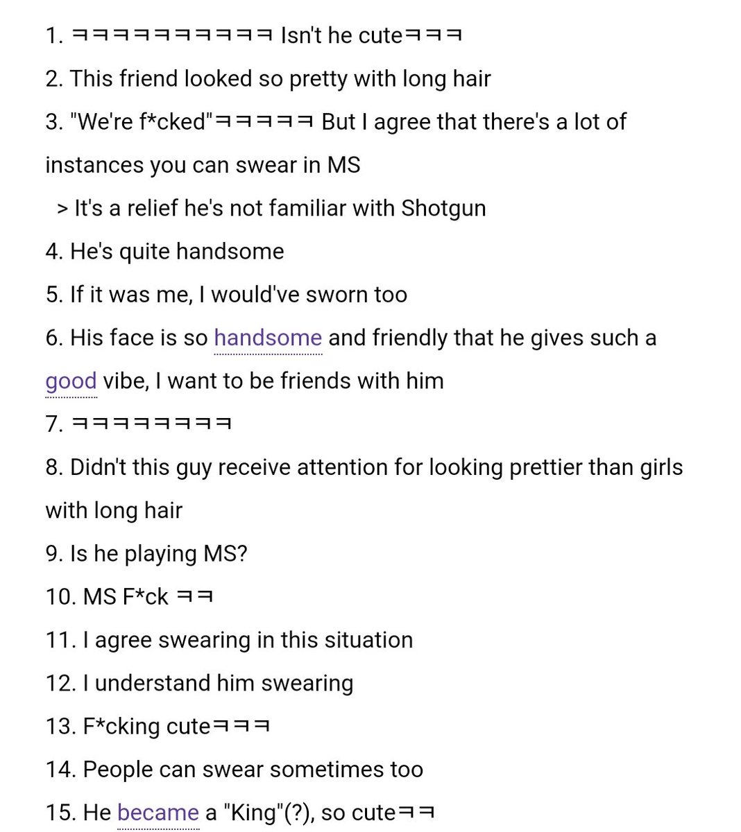 chouxecream's tweet photo. Y'all wanna know how powerful Yoon Jeonghan is? That time he accidentally swore in Vlive, all that happened afterwards was the male gaming community calling him cute and he just gained more fanboys 😶😶😶 https://t.co/yXD31UbHFm