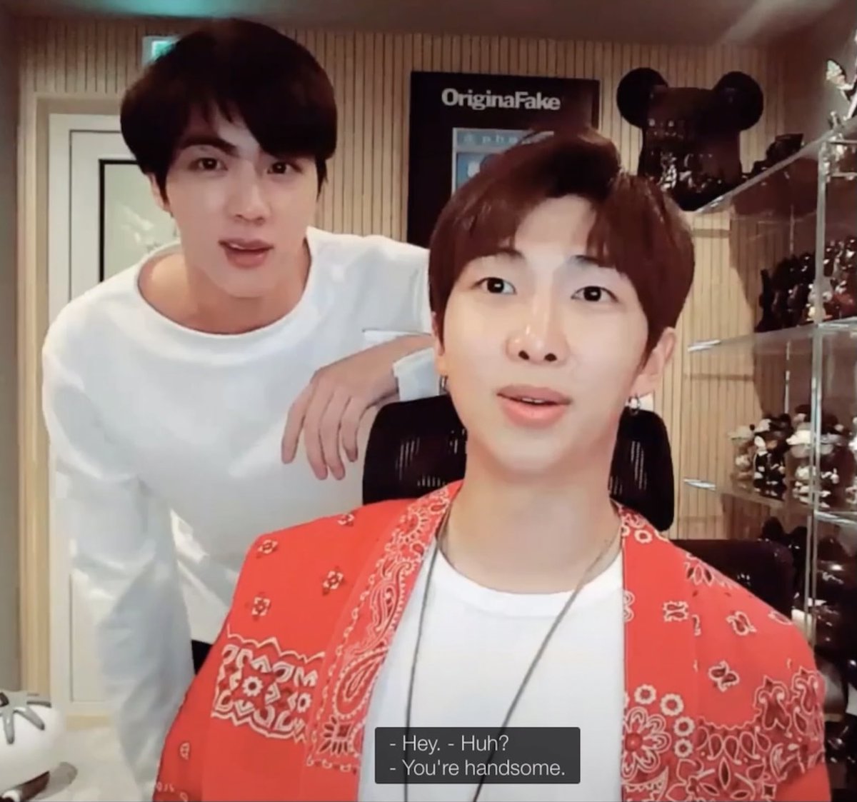 : you look handsome without makeup : hey, you’re handsome