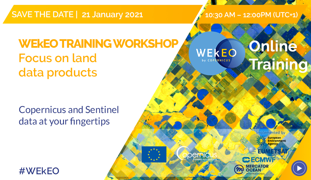 Are you interested in <a href="/CopernicusEU/">Copernicus EU</a> &amp; <a href="/CopernicusLand/">Copernicus Land Monitoring Service</a> data &amp; products? 🛰️🌍🌾🌽🚜

This event of our <a href="/WEkEO_dias/">WEkEO_dias</a> colleagues is made for you! 

🔗Training Session on Land Monitoring applications
📅 21 January 10:30 – 12:00 UTC+1

Register now 👉 bit.ly/WEkEO_LandTrai…