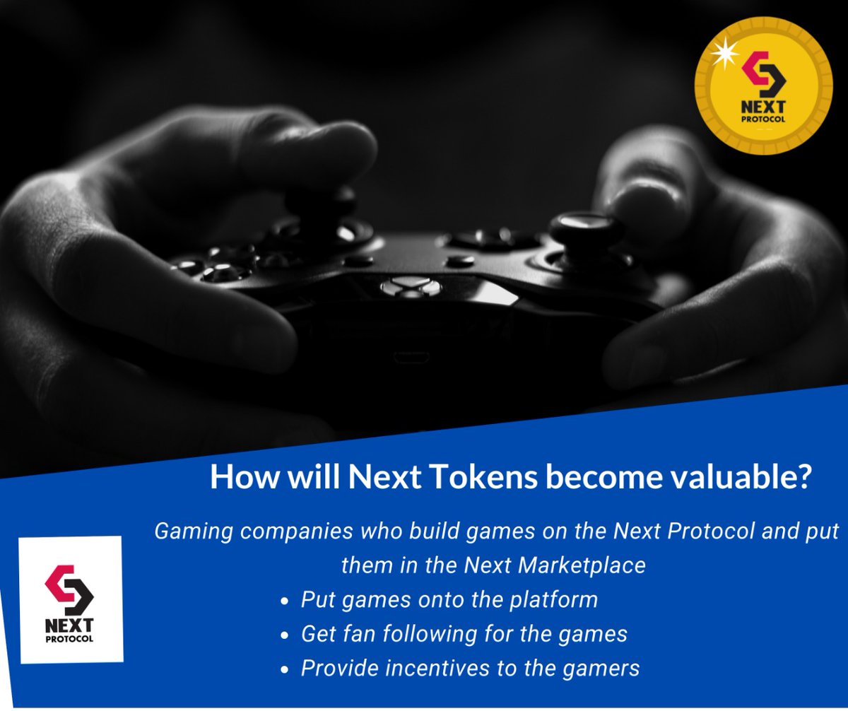 nextibot's tweet image. Gaming increase token value. #Greetibot #nextibot #robotokens #NextProtocol #TokenSale #deliveryBot #blockchain #steribot #Etehreum #AssetToken #Defi #DistributedLedger #gaming