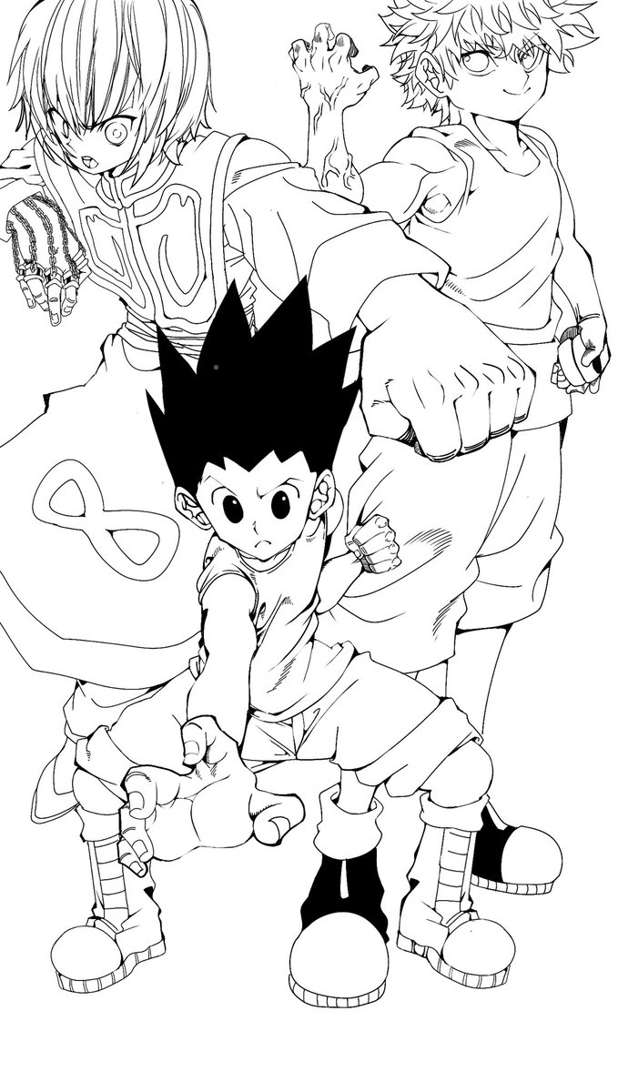 きなこもち サブ垢 En Twitter ヒソカとレオリオは入りませんでしたあああああああ まだまだ変えるけどハンターハンター現状線画