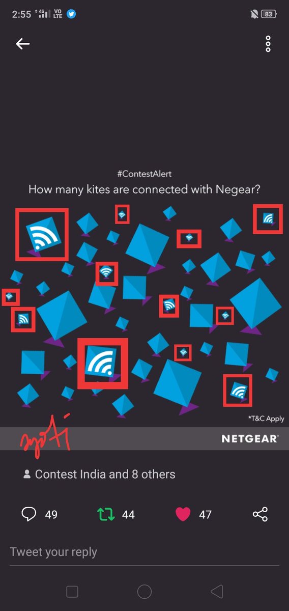 GoldQueenie4's tweet photo. @Netgear_India @Contest_Hub @Giveaway_Contst @contests2share @Contest_in @Contestmumbai @india4contests @ContestIndiaa @indiContest @indiWinners 12 WiFi Kites
#MakaraSankranthi #WiFiFlyingHigh #NetgearIndia #HappyMakarSankranti #Contest #ContestAlert
@Netgear_India
Join
@satyapaljain_86 @Dazzlingcutie1 @KpParmar98 @sandeep0_07 @SJ_0016 @chilled_Sup @deora_gunjan @kusumsolanki17 @imPalak18 @abha_mishra19 @Smiley_Bharati https://t.co/aeZXqZdcQP