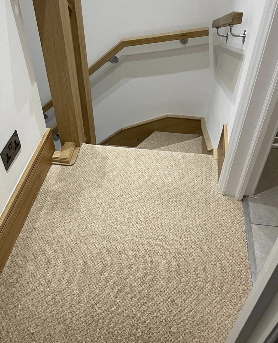 Stairs &amp; Landing Completed ✅ 

Carpet: Kingsmead 
Underlay: Cloud 9 (Connoiseur)