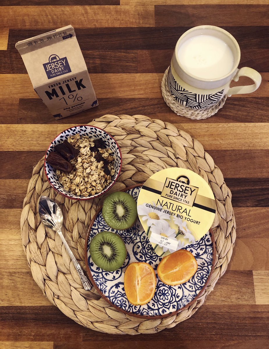 JsyDairy's tweet photo. Happy Friday! ๐ฅณ Start your day the right way! Studies have shown that higher-quality diets are associated with higher consumption of citrus fruit and other fruits, milk and yogurt. Donโt leave the house without your morning fuel! ๐ฅ ๐ฅ๐๐ฅฃ๐ #bringbackbreakfast #jerseydairy https://t.co/t34QyGw1Oy