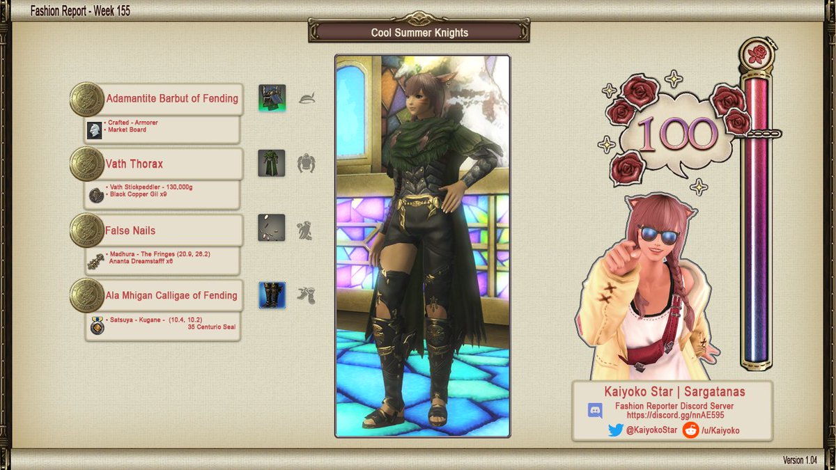 Kaiyoko Star Fashion Report Week 155 100 Pts Ffxiv Ff14 ファッションチェック