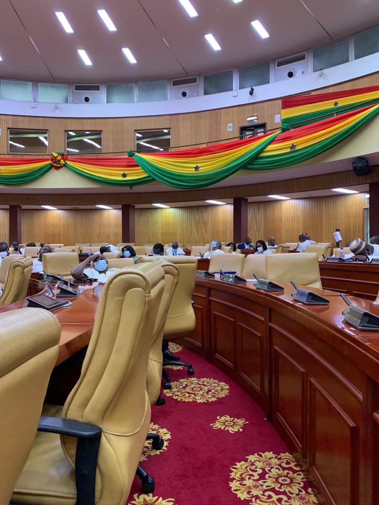 NPP MPs went to Parliament at 4 am today to sit on the Majority side 