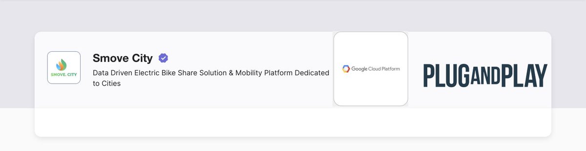 CitySmove's tweet photo. We would like to thank Plug and Play Tech Center and @Google for granting https://t.co/PM7plYLU6W 100.000 USD 1 year credits for Google Cloud Platform (Surge Package) and 20.000 USD 1 year credits (Spark Package) #Googlecloud #GoogleStartups #plugandPlayTechCenter #Startups https://t.co/0b1HQrESds