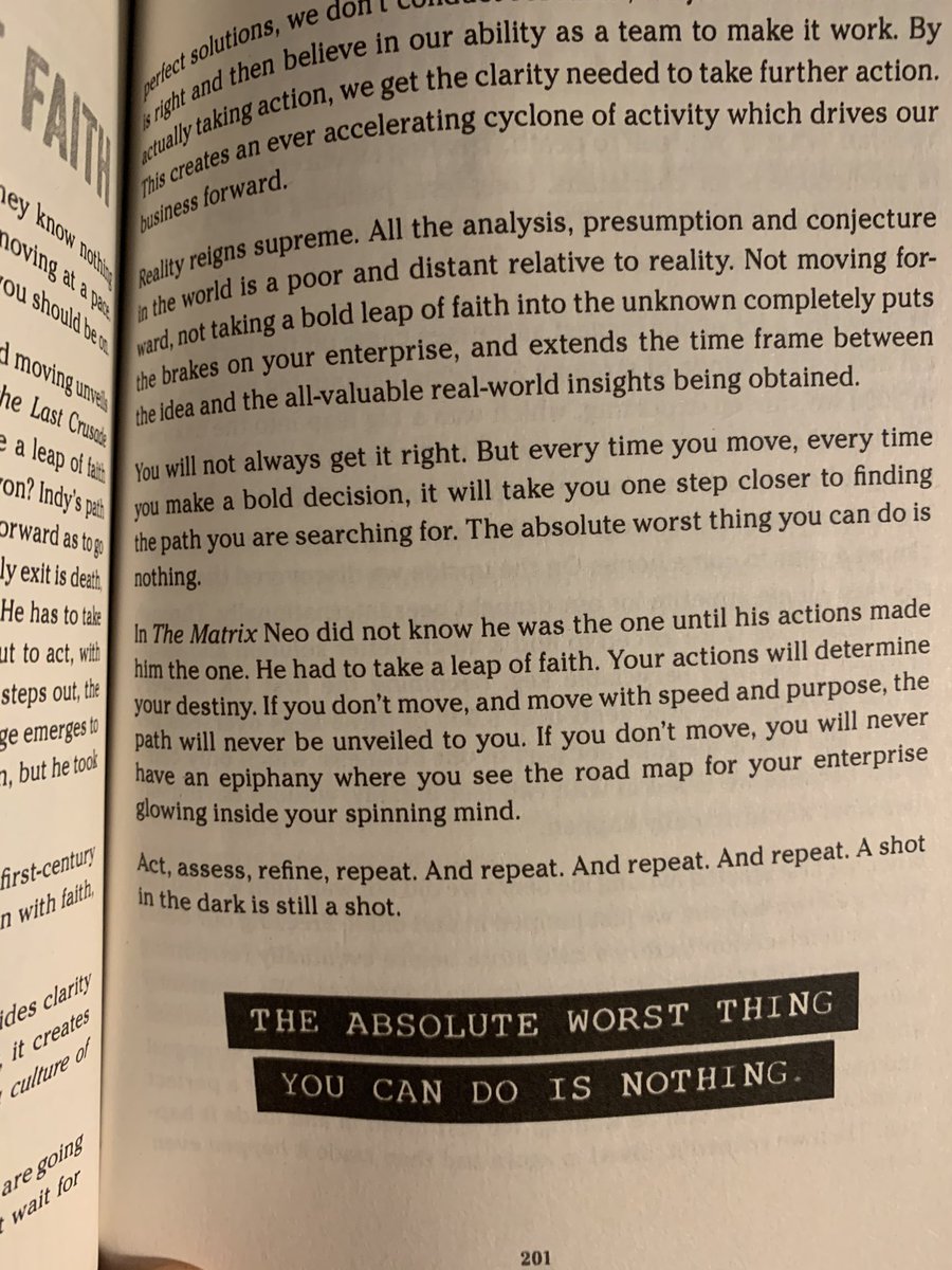 ToniNavarroYes's tweet image. “Action creates clarity, proactivity reveals strategy, and moving unvells the path” by James Watt 
@BrewDogJames 
#businessforpunks