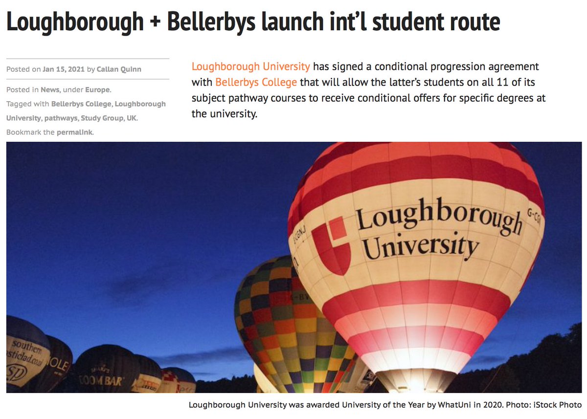 ThePIENews's tweet photo. Loughborough + Bellerbys launch int’l student route

Read more: https://t.co/mlFJDVHioy

#intled @lborouniversity @bellerbys https://t.co/9oU6taixcL