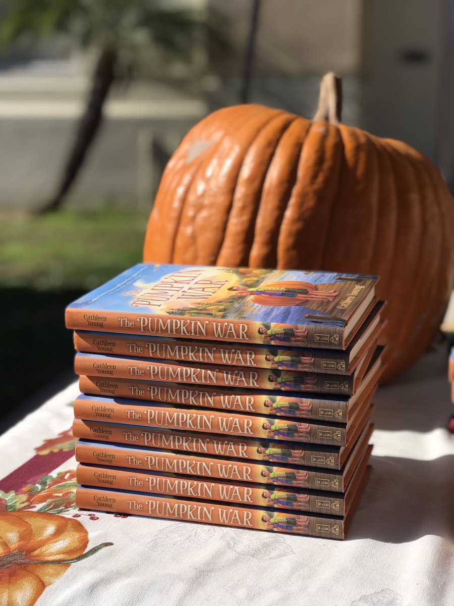 CoachKattLB's tweet photo. TY Author @CathleenWrites and @MrsRioGeorge for the signed copies of “the Pumpkin War” for our #proudtobeLBUSD 5th grade @SignalHillElem1 Dino scholars. exciting for them to meet the author next week... https://t.co/Ecn6hbUr0o  @LBSchools https://t.co/xFgA7D8XSp