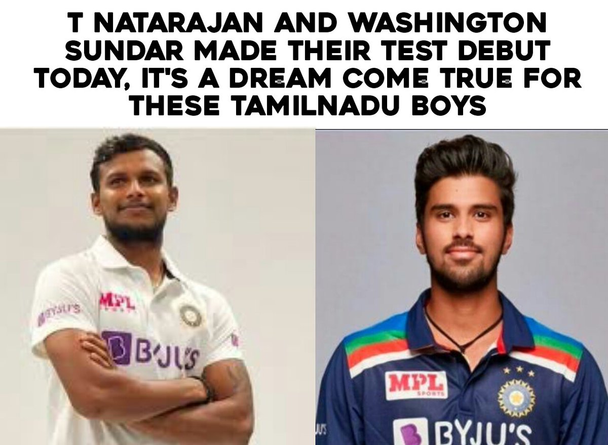 srtragavan's tweet photo. It's really happy to hear, when @bhogleharsha mentioning @Natarajan_91 &amp; @Sundarwashi5 's debut performance with #Chennai &amp; #PongalFestival 🤩😍 #boldperformer  #INDvAUS 💥 https://t.co/wFUWD65QGN