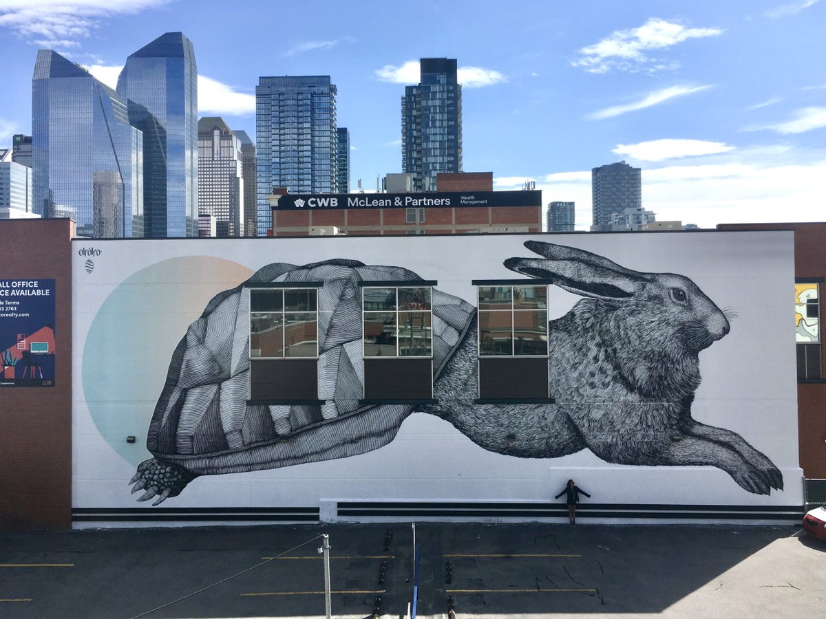“The Haretoise” &amp; “The Ladybug” by AlfAlfA in Alberta and Quebec, Canada #streetart
streetartnews.net/2021/01/the-ha…