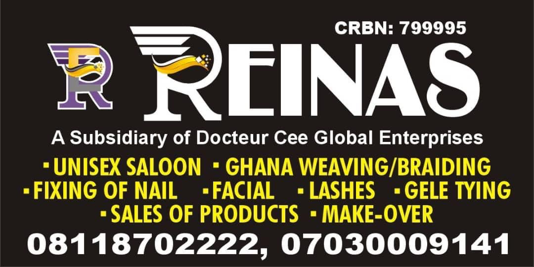 Don't let anyone waste your time and money over yeye beauty touch. With REINAS BEAUTY, you're sure to look your best. You can WhatsApp REINAS via  https://wa.me/message/KEBZBVFDP4NGL1You can also check out their Instagram page  https://instagram.com/reinaseffect?igshid=lmuu4ojsrsfbHome service and delivery available