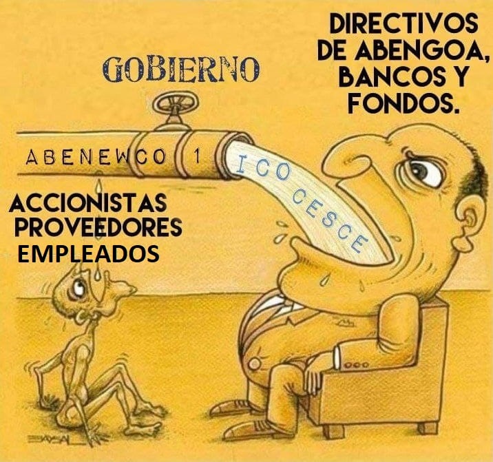 abengoashares's tweet image. El consejo de @Abengoa sigue negociando con los acreedores, @ICOgob y @desdelamoncloa a espaldas de los accionistas mediante una prórroga encubierta sin notificar a la @CNMV_MEDIOS . #SalvemosAbengoa #SomosAbengoa @abengoashares @ugtsevilla @psoe @podemos @populares @vox_es