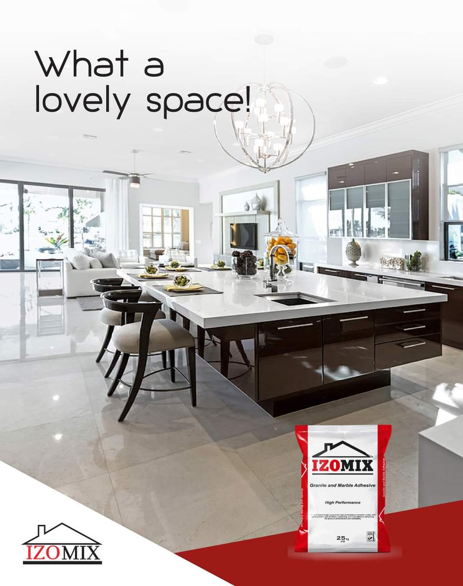 Izomix1's tweet photo. See how those kitchen counters look so good and well put? Get yourself a good granite tile adhesive to achieve this magnificent look.
#izomix #floor #kitchencounters #builttolast #interiordesign #architect #architecture #contractor #qualityproducts https://t.co/iZQDi9I0fe