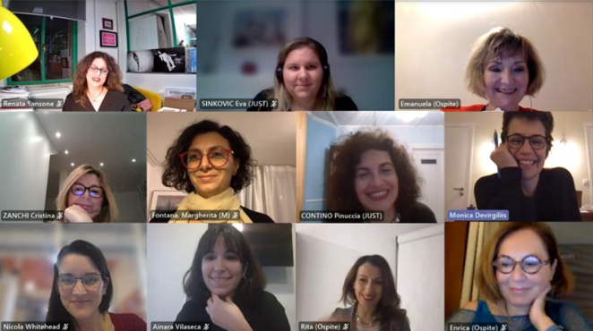 WILEurope's tweet photo. Last night WIL hosted a NY's Cocktail with Italian #Members, Alumni and Guests, hosted by Board Members @EPalazzani &amp; @eacuto. We welcomed 11 participants, who discussed #Networking effectively in a virtual world and making the most of our #Networks. Thanks to all who joined!🥂 https://t.co/7RSQ8aWlQc