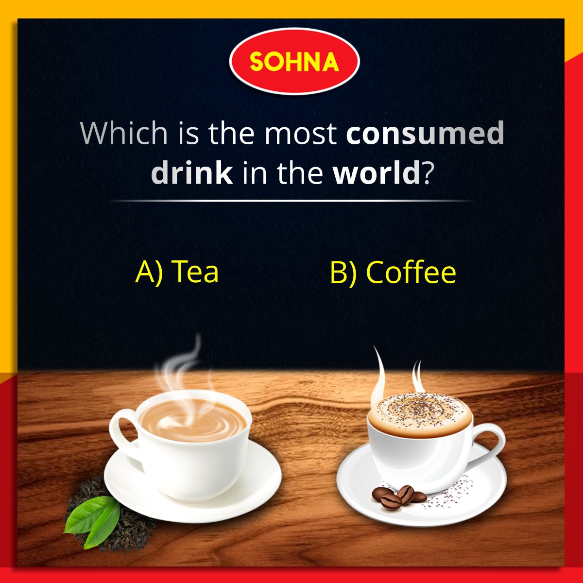 SOHNA_Markfed's tweet photo. Hot and cold beverages are an important part of our lives as we sip on them frequently. Which beverage do you think is consumed the most?
#QuizTime #SOHNA #MarkfedSOHNA https://t.co/4APCXw6wTC