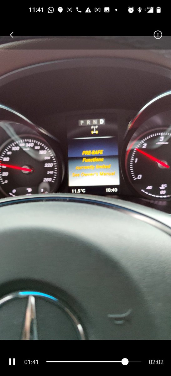 If you have a <a href="/MercedesBenz/">Mercedes-Benz</a> X-Class with "Pre-Safe functions currently limited" warning, just stop the engine and start again so you can safely drive your pickup...until you see another warning... Within few second. Enjoy safe drive with Mercedes!