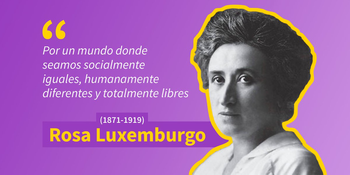 IreneMontero's tweet photo. Se cumplen 102 años del asesinato de Rosa Luxemburgo. Una mujer que comprendía la necesidad de que las mujeres trabajadoras ganaran terreno en la vida política para conquistar derechos y transformar de raíz nuestras sociedades. https://t.co/4IfH14EXh8