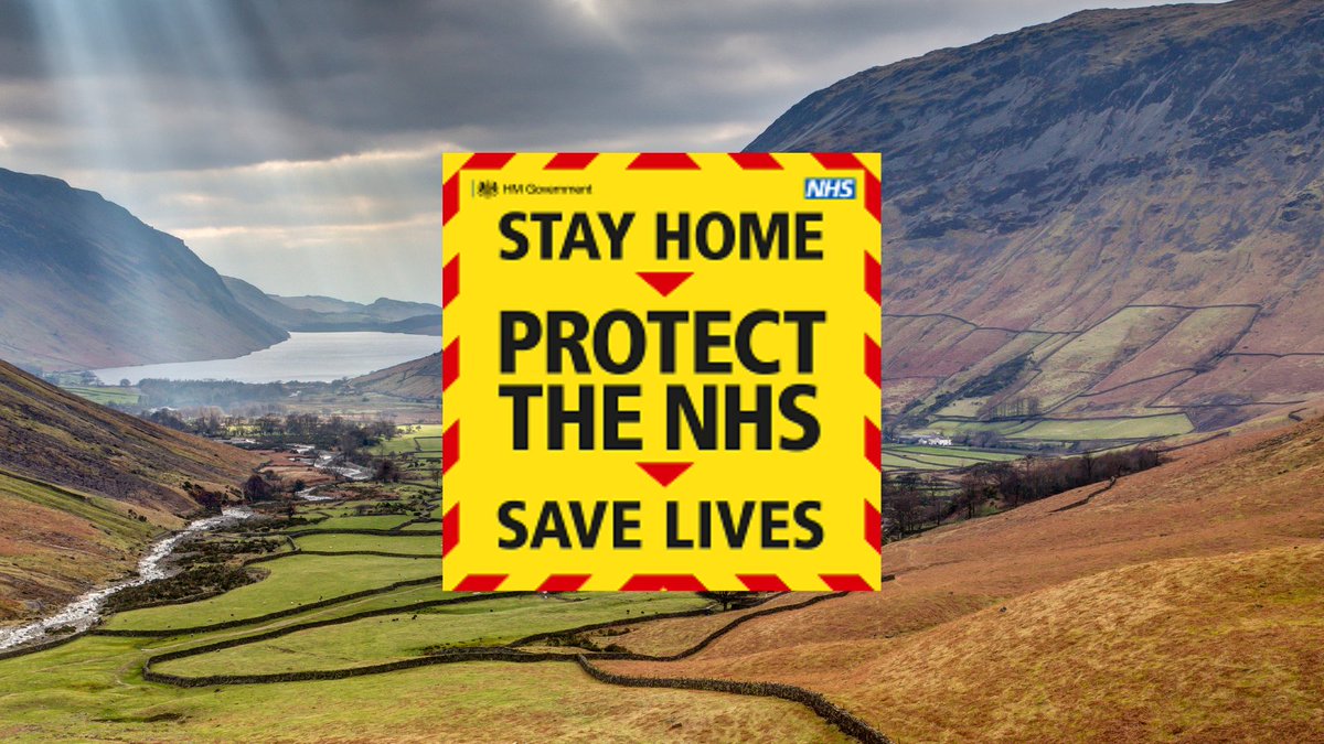 The Government is asking everyone to stay home and exercise locally. Stay safe all. More information for the Lake District can be found here bit.ly/2Wl8feY