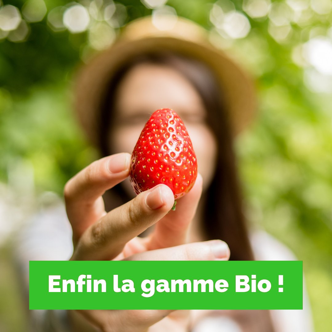 Enfin la gamme Bio !
Le meilleur du fruit certifié Bio débarque dans vos labos.