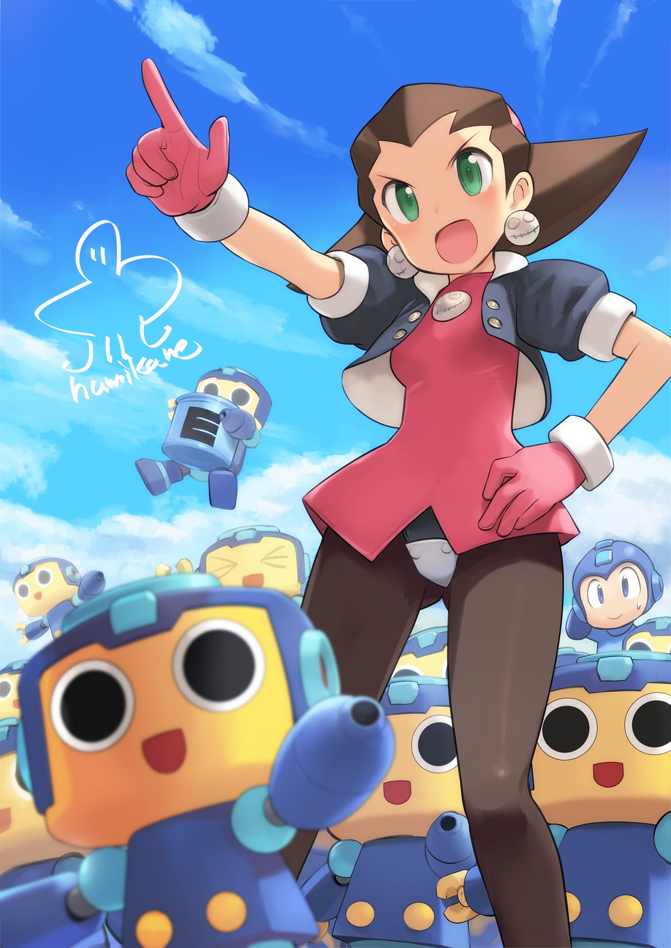 Rockman Unity 33日間連続待受けプレゼント30 本日のプレゼント壁紙はロックマン30周年時に描かれたトリビュートイラストその 島田フミカネ さんです コブンかわいい 保存してお使いください T Co Jlr0efh1z5 T Co Cz0t9wjfol