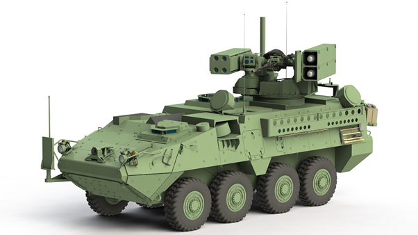 (F) IM-SHORAD. An interim (as was Stryker don’t forget) capability to provide SHORAD vs fixed, rotary & Group-3 (medium) UAS at ratio of one IM-SHORAD battery per brigade. Mounts Stinger, Hellfire, 30 mm cannon and 7.62 mm MG on ‘RiWP’ unmanned turret, on a Stryker DVH A1 vehicle