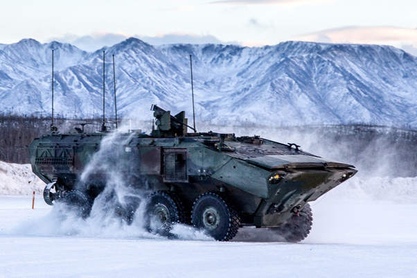 (H) Amphibious Combat Vehicle (ACV). Is the result of the decades long failure to get an AAV7 replacement. The ‘true’ ACV, formerly EFV, has been punted to the 2035+ timeframe and meanwhile the USMC procured the 8x8 amphibious ACV, based on SUPERAV.