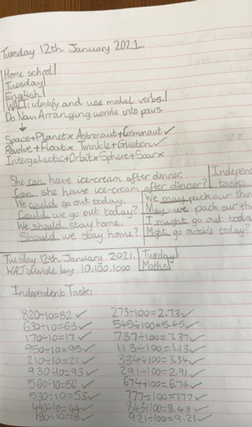 FiveOlc's tweet photo. What better way to celebrate Friday than with cake! Lily May from Herons has been a busy baker, and has also produced some fab work. Here is some of her beautiful literacy and maths (along with her yummy looking cakes and cookies). Well done!   @OasisLongCross https://t.co/Wf4jPedpQH