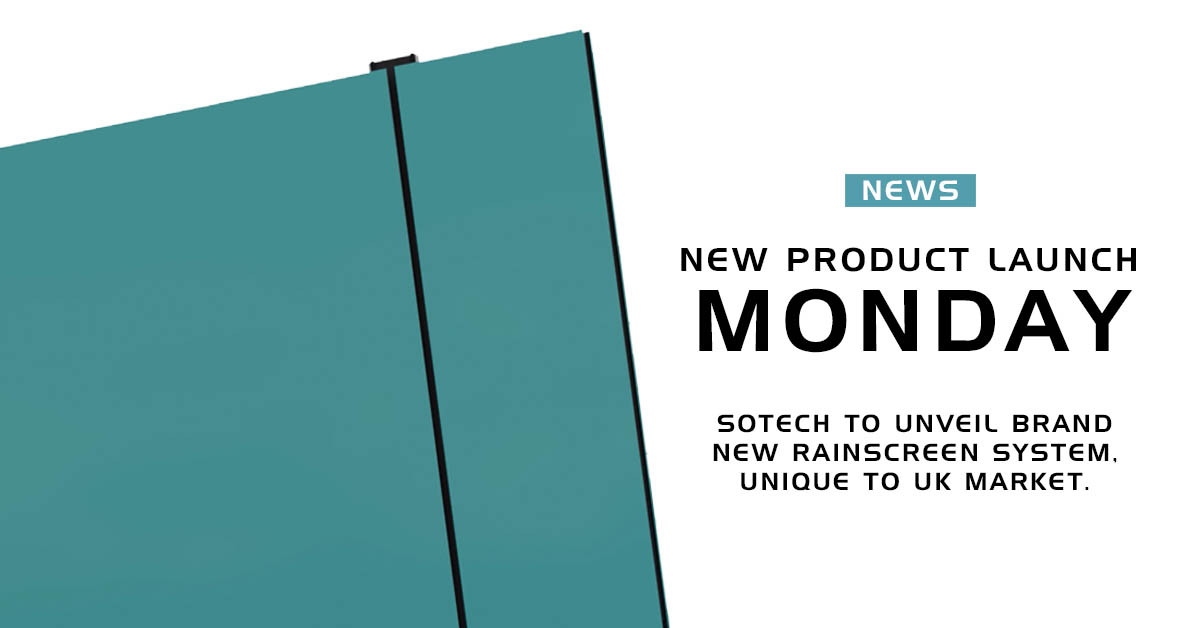 Sotech_'s tweet image. NEW RAINSCREEN SYSTEM TO BE UNVEILED MONDAY. The team at Sotech is excited to unveil a brand new - first to the UK market - rainscreen system on Monday. Watch this space... 

#cladding #rainscreen #rainscreencladding