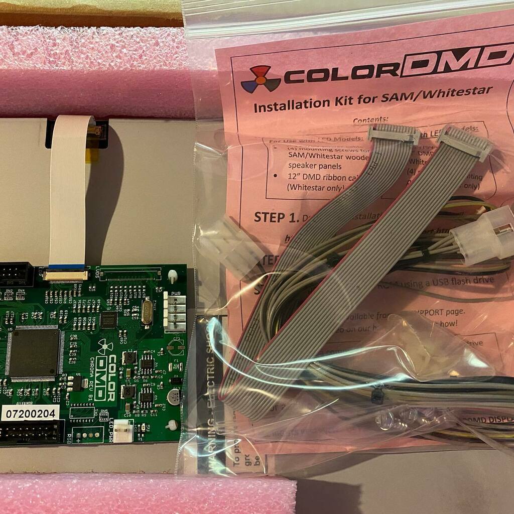 STPinball's tweet photo. 1 hour delay (on a teacher workday, no less). I think I’ve got time to upgrade. #ironman #colordmd #pinball #donttellstern https://t.co/lZCjsN0Cme