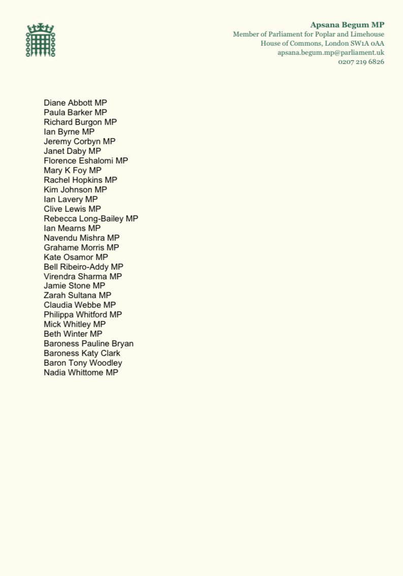 Along with 29 Parliamentarians, I have written to @MattHancock & @nadhimzahawi to: ➡️Ensure JCVI review & designate BAME communities as “at-risk” prioritising them for vaccines ➡️Publish guidance & plans to protect BAME communities ➡️Capture ethnicity data on a mandatory basis