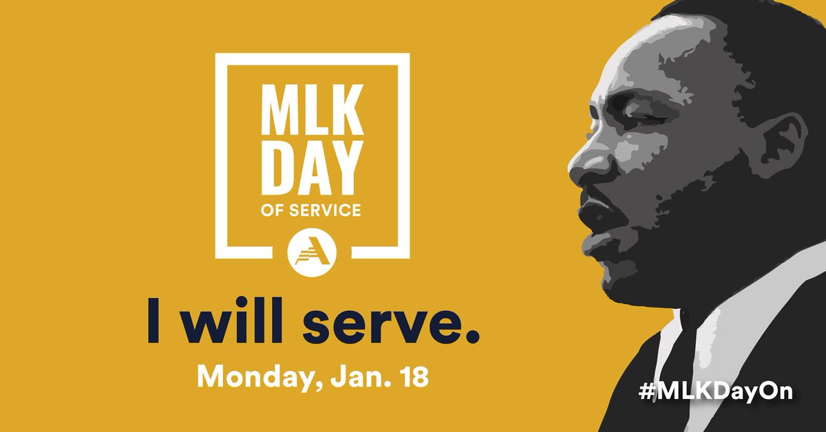 Will you join us for an #MLKDayOn? Share how you will honor Dr. Martin Luther King Jr.’s legacy through service to others on #MLKDay! You can also find #CovidSafe volunteer projects at bit.ly/MLKDayOn2021.